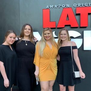 Misa Los Angeles Yellow Cocktail Dress